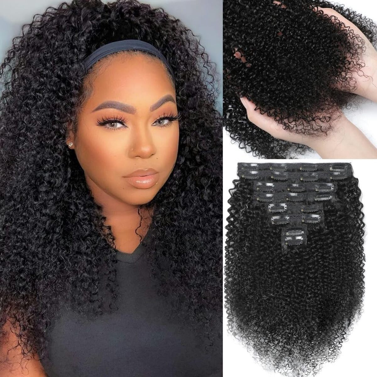 Test des extensions kinky curly YDDM Clips 20 pouces