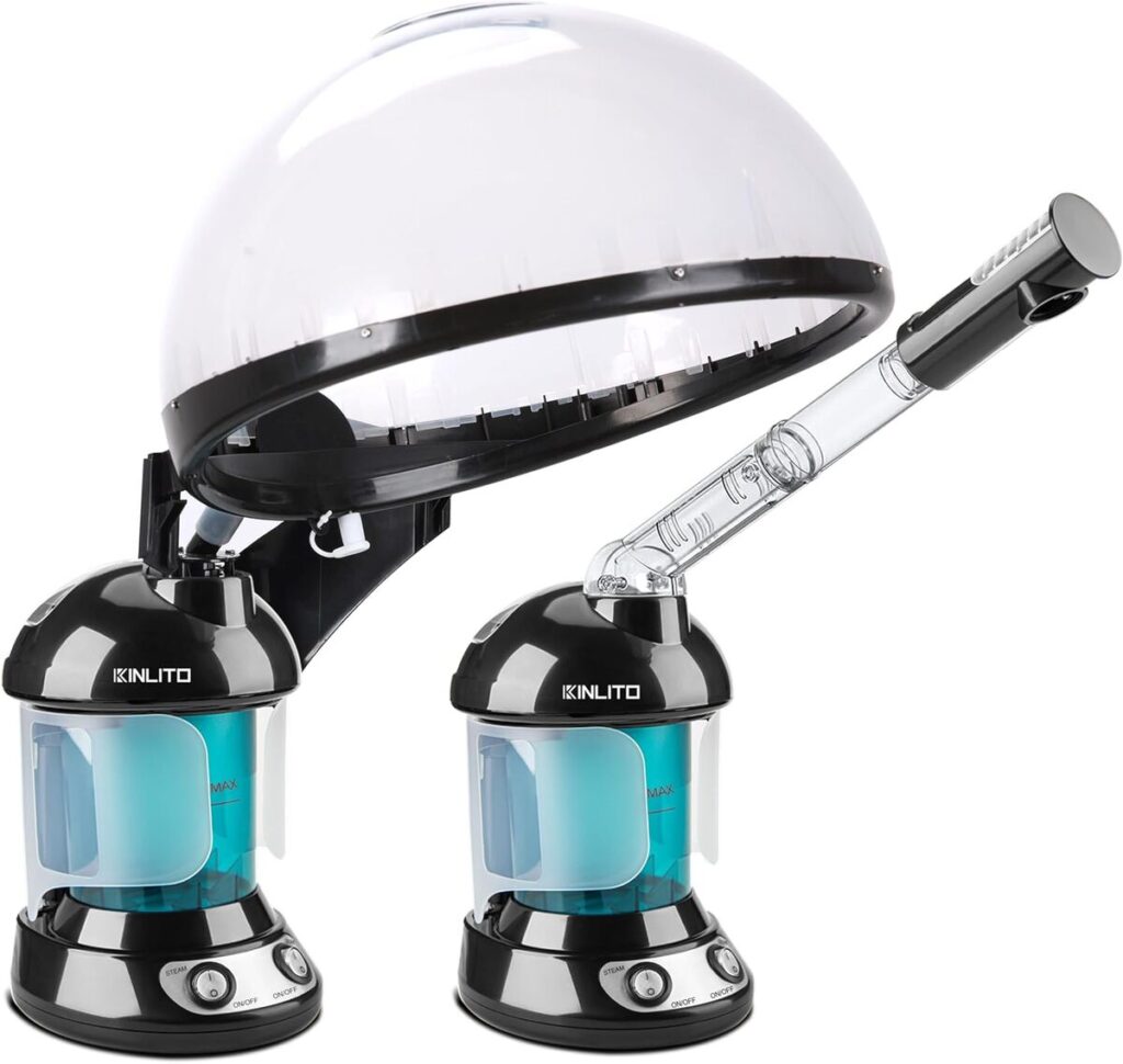 Test KINLITO Vapeur 2 en 1 UV ozone : soin pro cheveux et visage