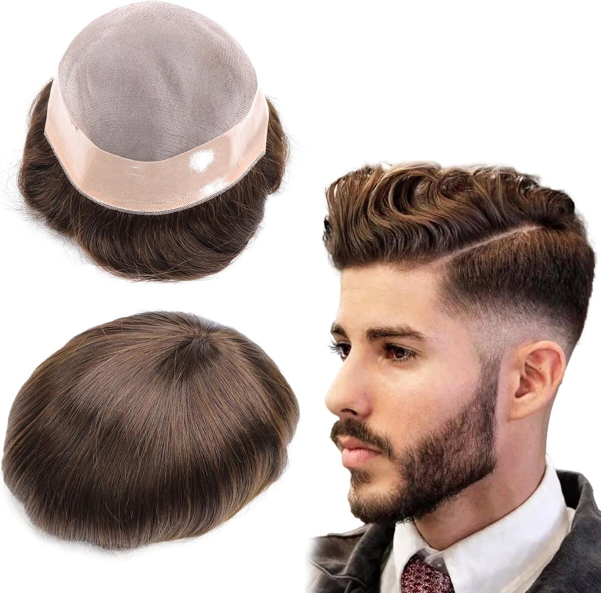 Test : postiche homme Lumeng, cheveux humains dentelle
