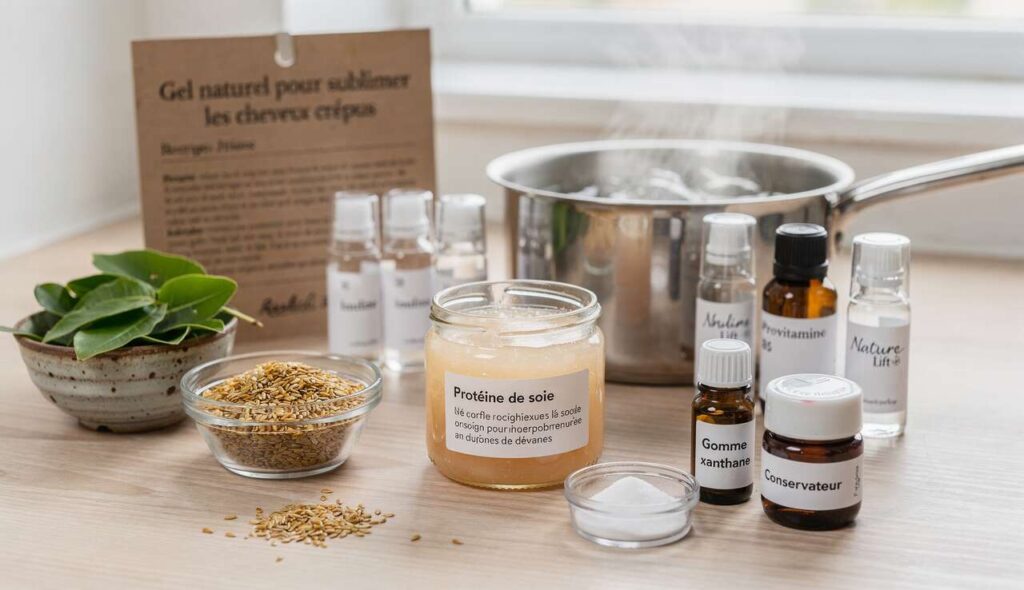 Gel naturel pour sublimer les cheveux crépus