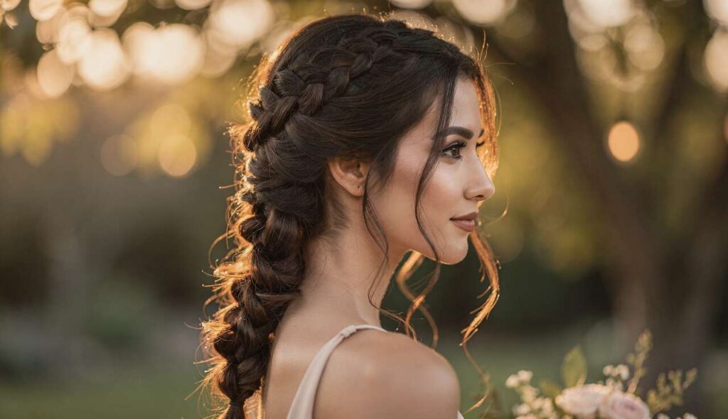 Tresses Élégantes pour Célébrations : nattes et Fishtail