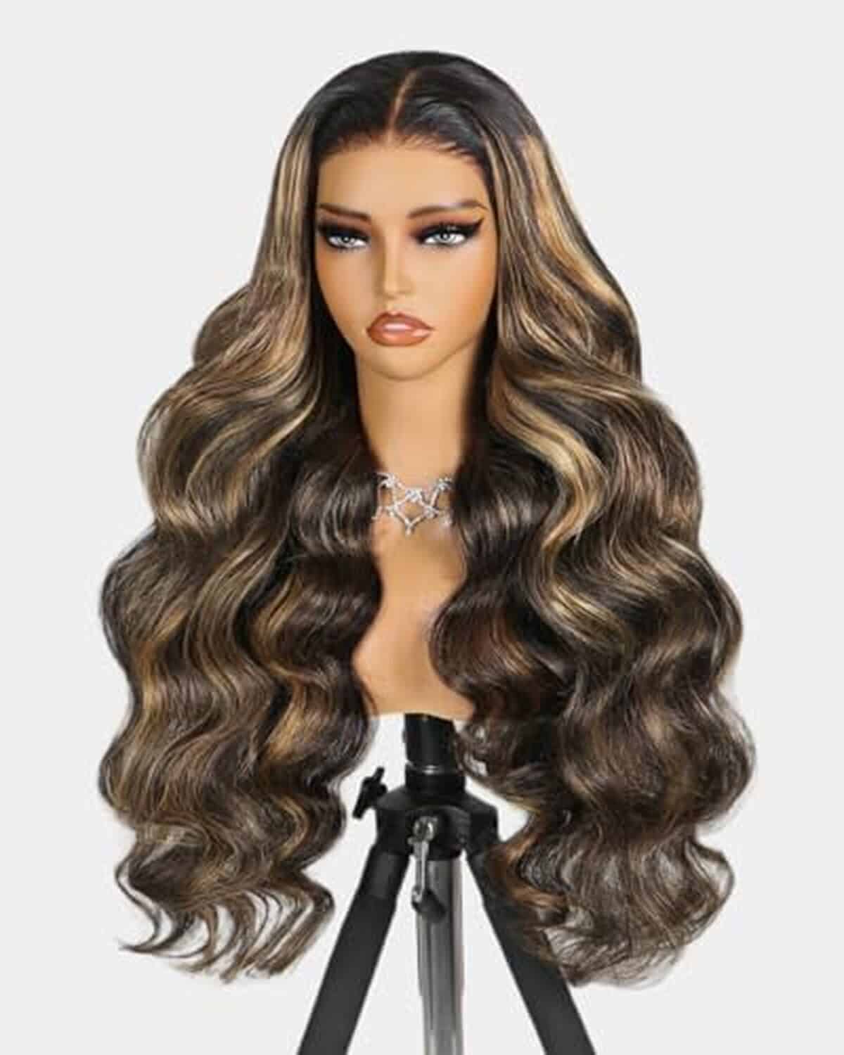 Test de la perruque body wave Megalook 210% density, pré-coupée et sans colle