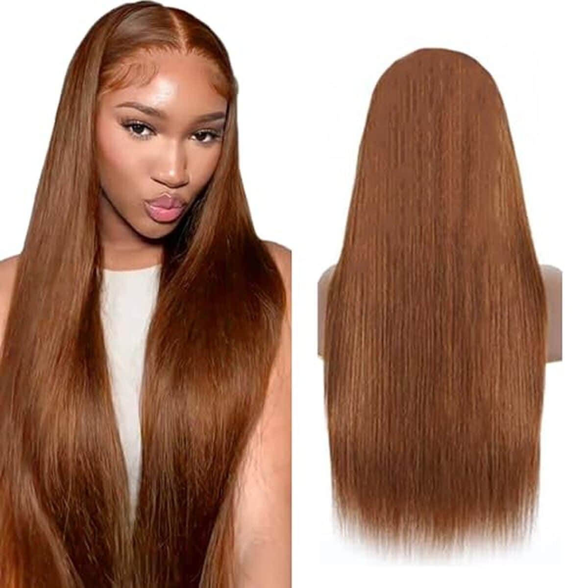 Test de la perruque Hxxcoup en cheveux humains 86, 4 cm