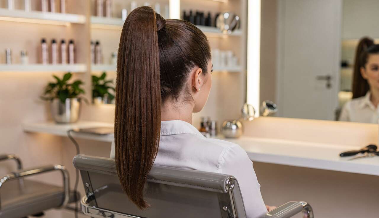 R&eacute;aliser une queue de cheval haute avec un beigne