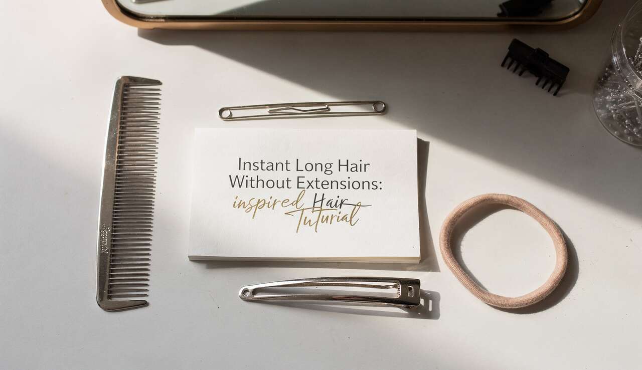 Cheveux longs express sans extensions : tuto coiffure inspiré