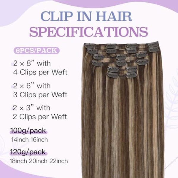 Découvrez notre test et avis sur l'extension sindra, un mélange naturel de brun moyen et blond caramel, longueur 40 cm, pour une coiffure élégante et moderne.