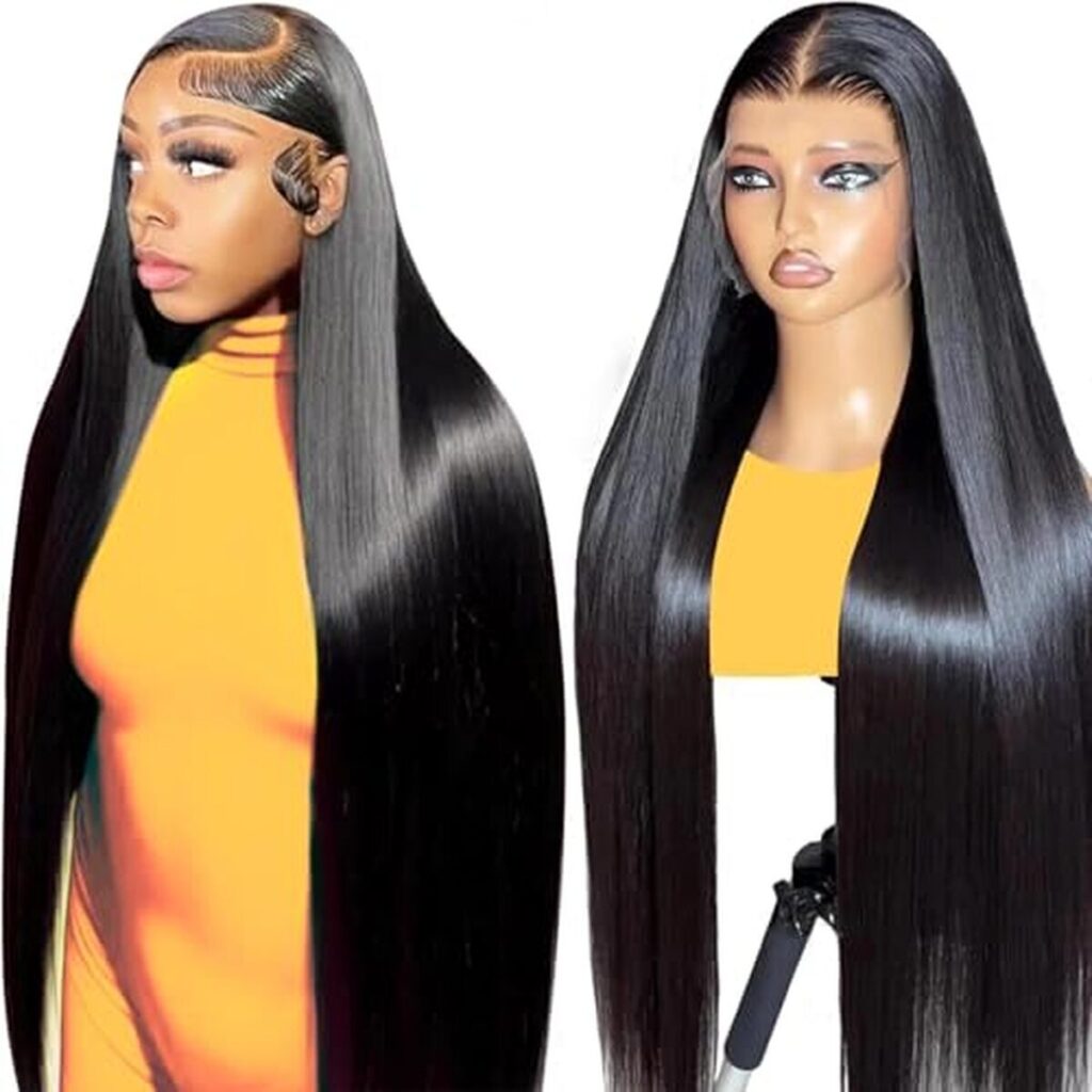 Avis sur la perruque brésilienne HD lace front 32 pouces 180% density