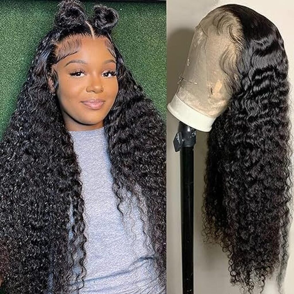 Avis sur la perruque deep wave lace front 81 cm : élégance et naturel