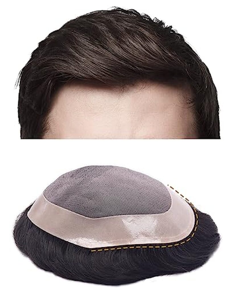 Evaluation du système de remplacement Auspiciouswig Fine Mono : toupet pour hommes 6x8 pouces