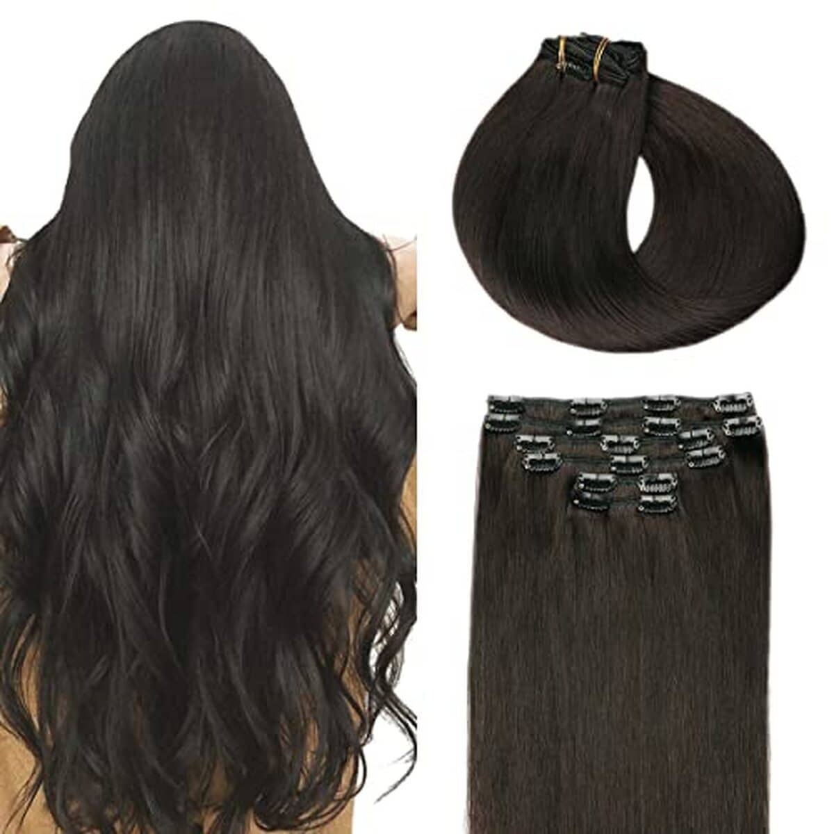 Extensions de cheveux raides 50 cm noir naturel : test et avis