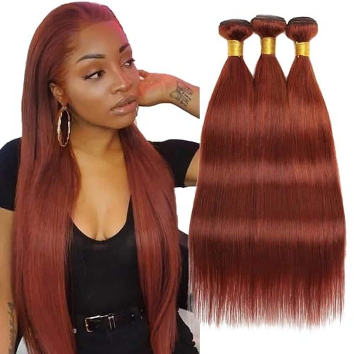 Test des extensions de cheveux Remy Hxxcoup 300g brunes