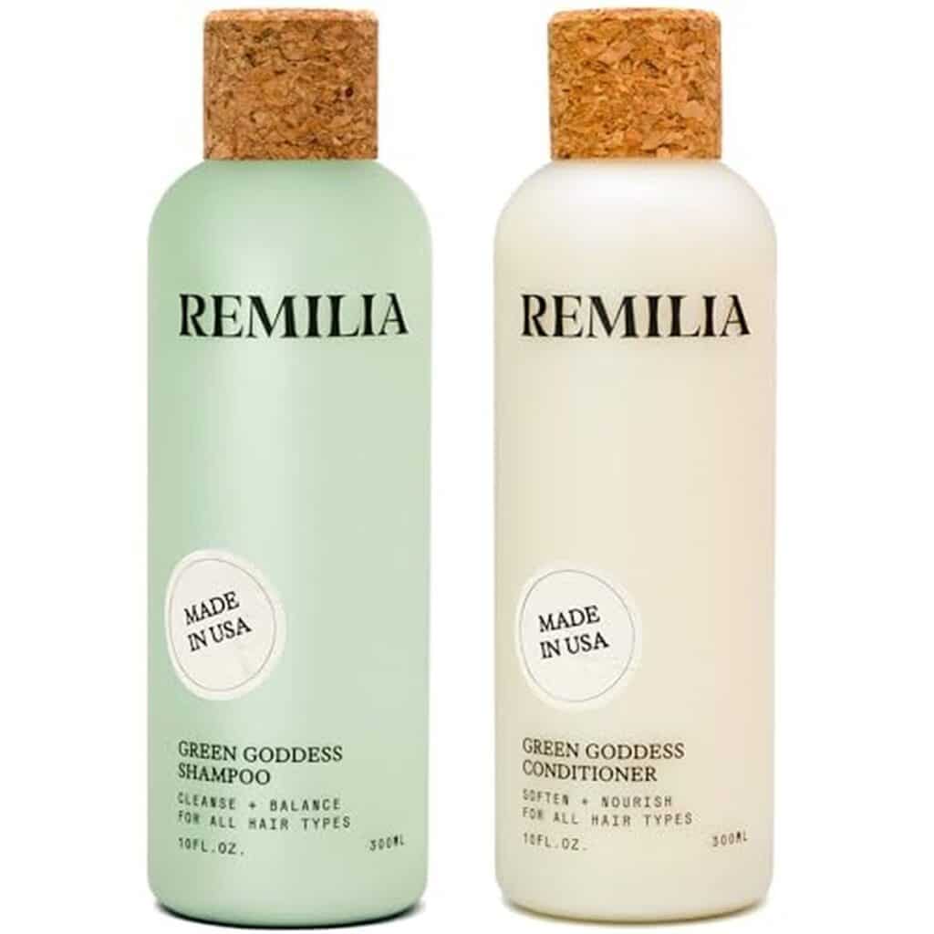 Test des shampoings et après-shampoing Remilia Green Goddess : hydratation et fortification végétaliennes