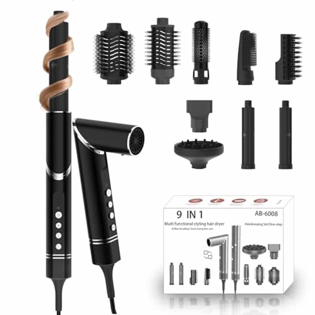 Test du coiffage multifonction : aXCEED Hairstyler Kit 9 en 1 1400 W