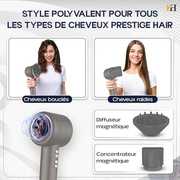 Découvrez notre test complet du sèche-cheveux ionique compact et puissant. Un modèle polyvalent pour des résultats professionnels à domicile.
