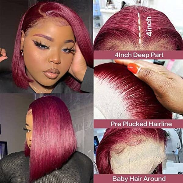 Découvrez notre avis sur la perruque 99J bordeaux avec dentelle frontale HD. Un produit élégant et pratique, parfait pour un look sans tracas.