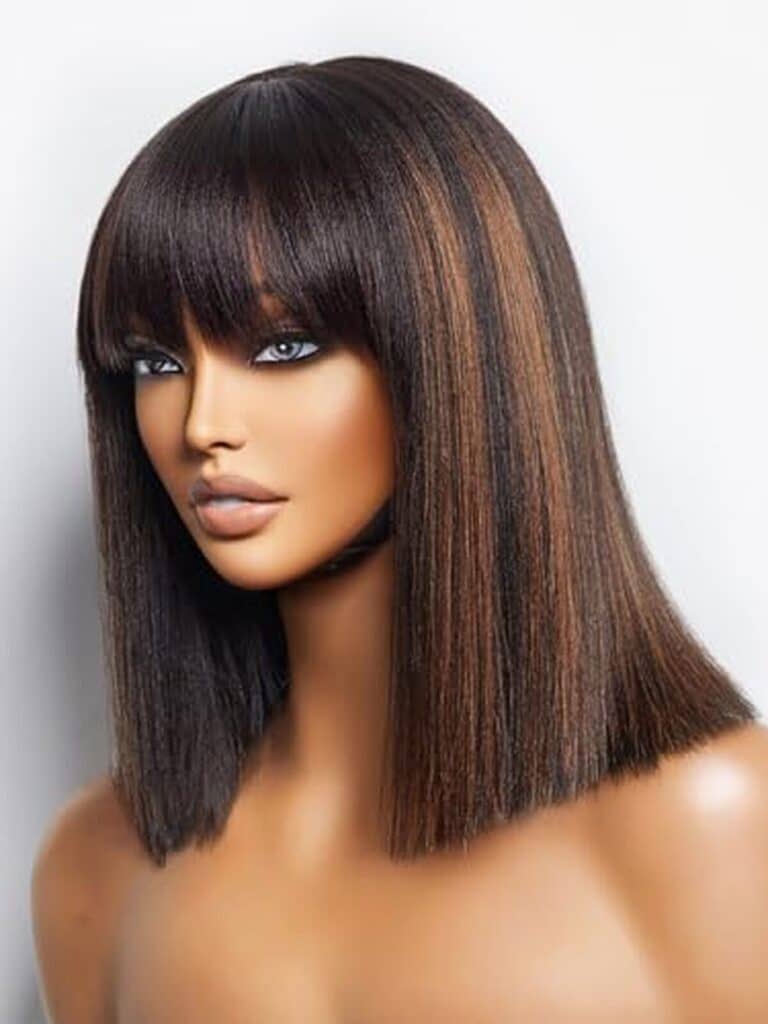 Avis : perruque luvme hair yaki, courte et élégante avec frange
