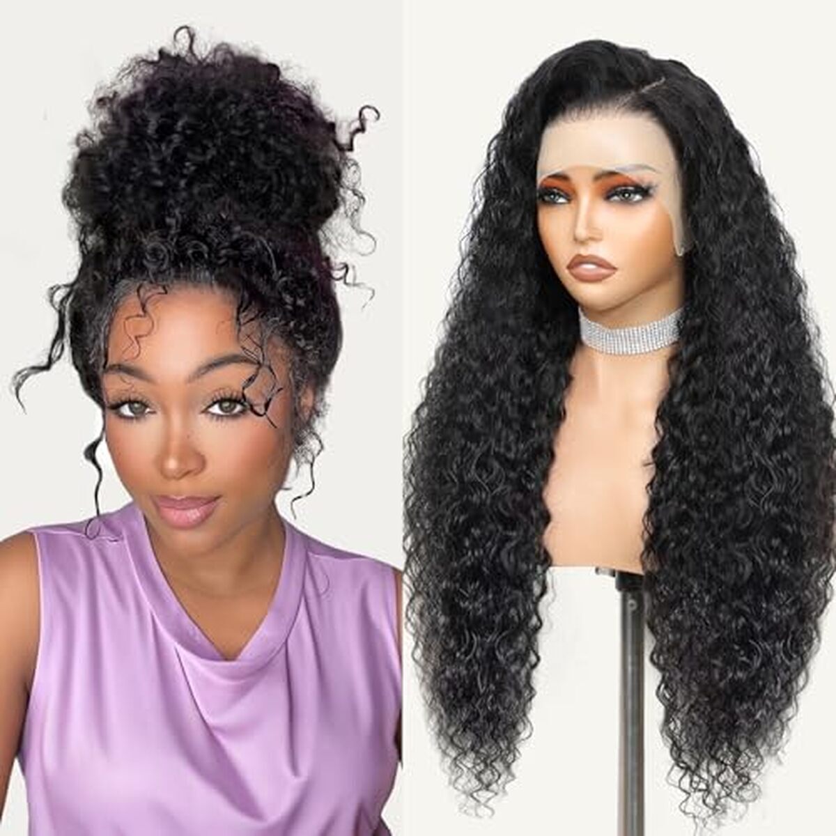 Avis sur la perruque brésilienne HD lace water wave 36 pouces