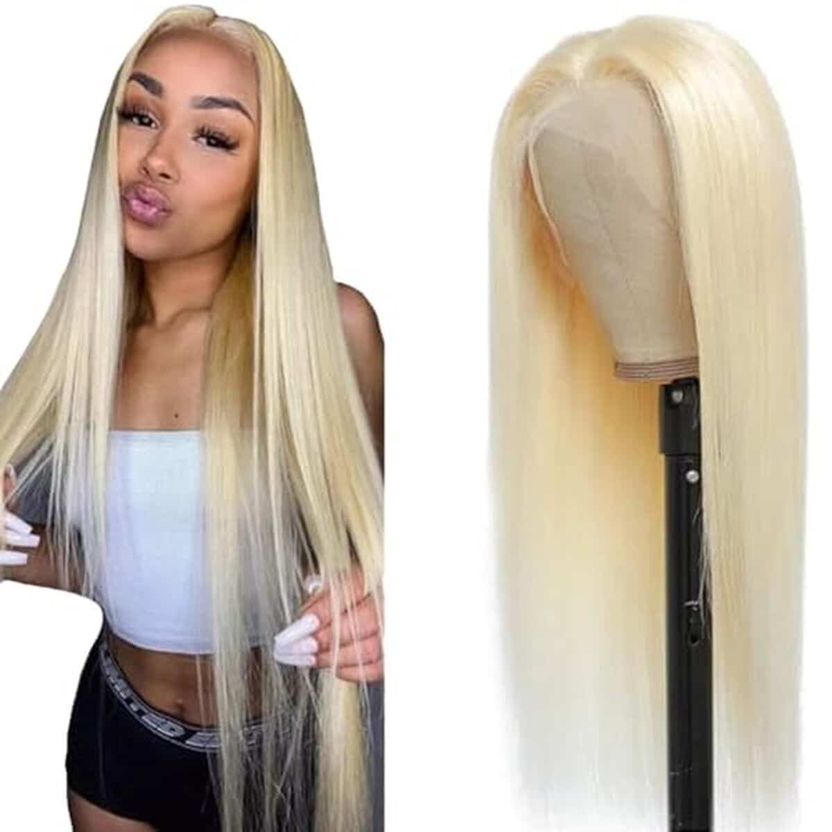 Avis sur la perruque Lakaisa cheveux raides 100 % naturels 81, 3 cm