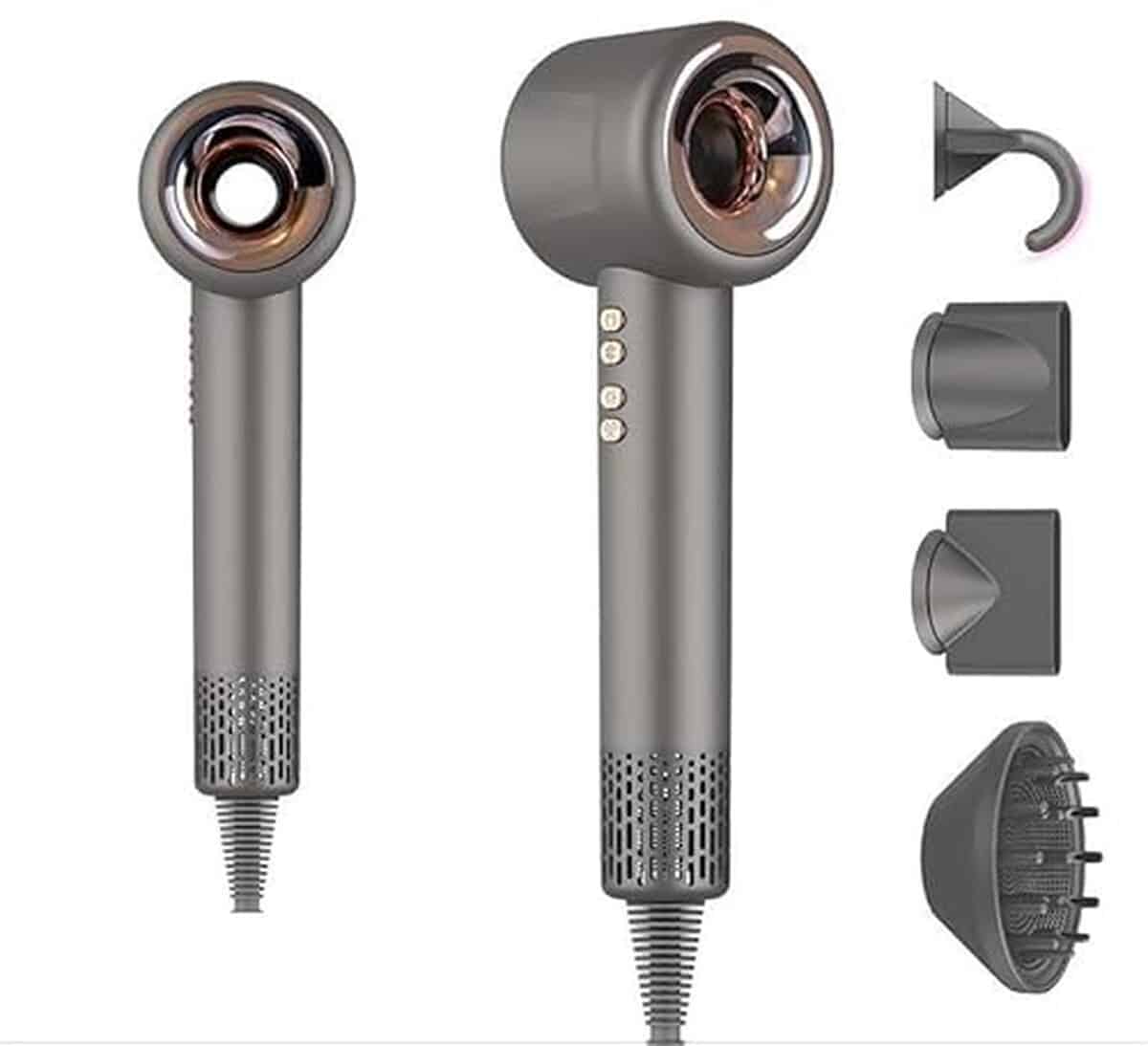 Test du sèche-cheveux ionique compact et puissant - modèle multifonction professionnel