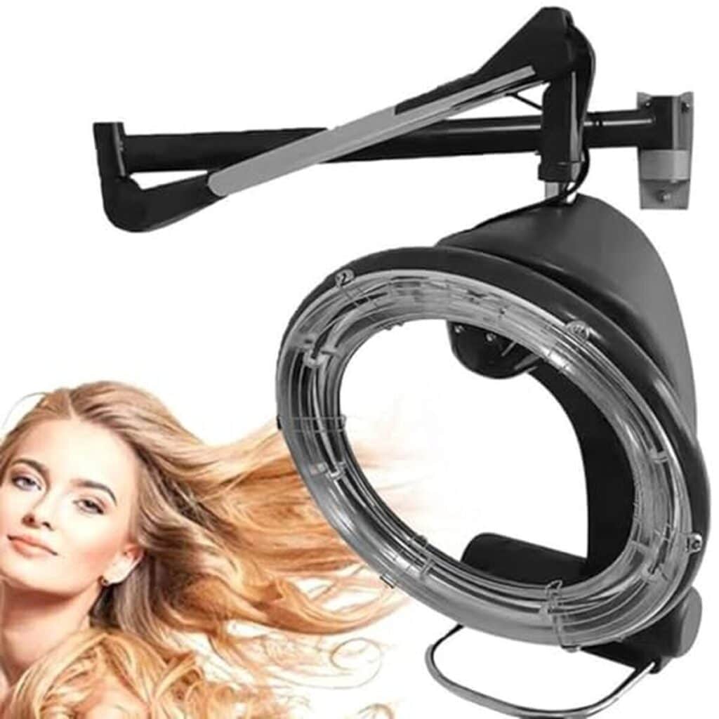 Test du sèche-cheveux professionnel mural infrarouge