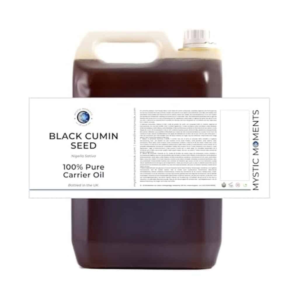 Test : huile de cumin noir Mystic Moments 5L, parfaite pour l'aromathérapie
