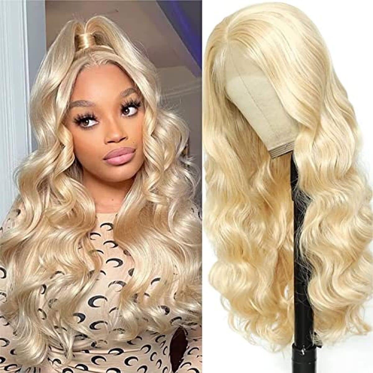 Test : perruque bresilienne 613 blond body wave 26